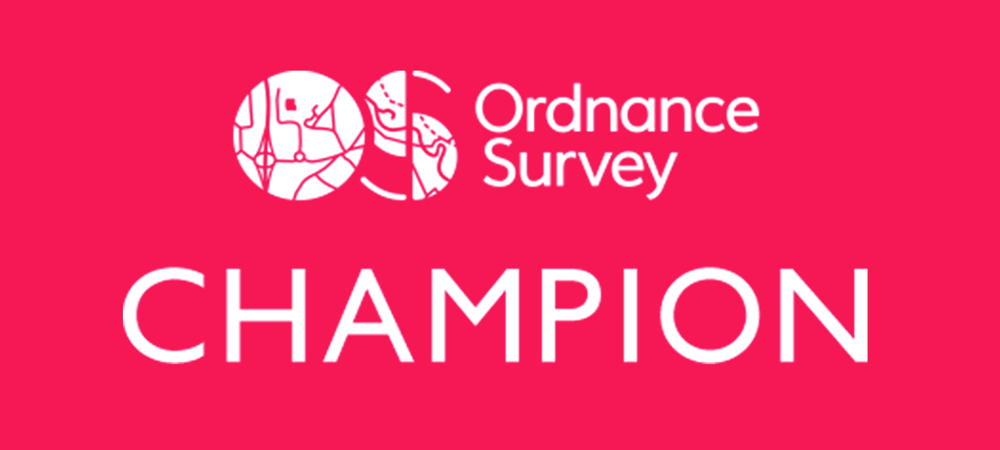 Ordnance Survey OS Champion since January 2017